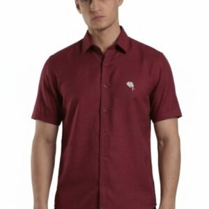 TS 001 ||MAROON|| Half Sleeve Shirt