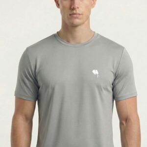 RHS02A||LIGHT GREY|| Round Neck Half Sleeve